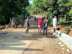 TMMD ke-113, TNI bangun jalan penghubung dua desa di Purwakarta sepanjang 430 meter